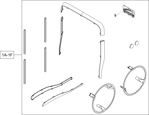 Shroud Accent Kit Sedeo Ergo parts diagram
