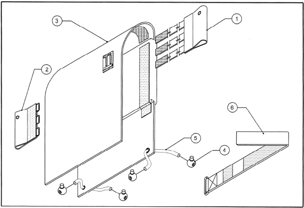 Tension Adjustable Back Upholstery parts diagram