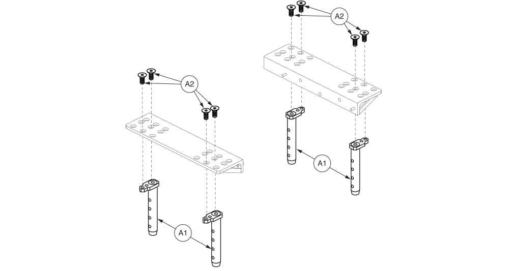 Fixed Towers, Bariatric Tilt parts diagram