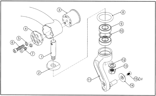 Mono Fork Assembly parts diagram