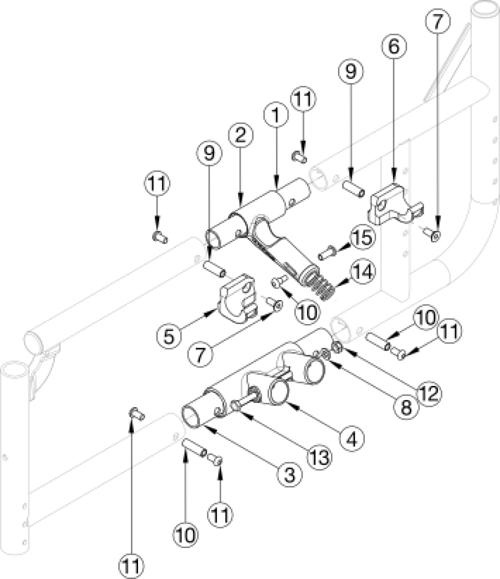 Catalyst 5 Side Frame Assembly - Open Seating (seating System) parts diagram