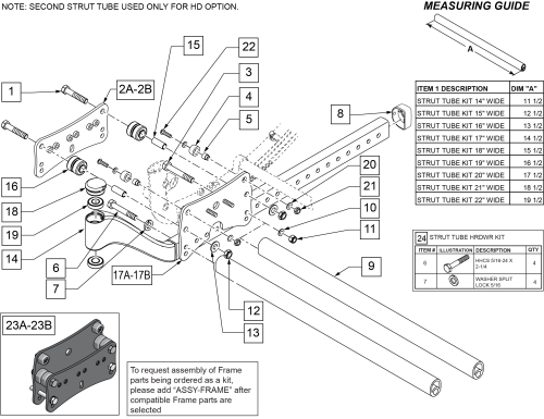 Base Frame & Roller Assm After S/n Irs-045100 & Irse-057300 parts diagram
