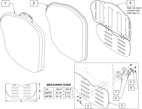 Hd J3 Plus Back Mt With Vanity Extension parts diagram