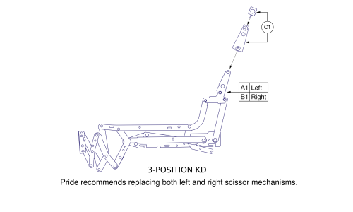 Lc101, 3 Position Scissor Mech parts diagram