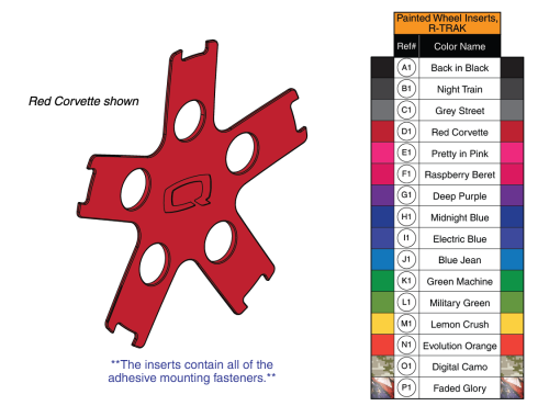 Painted Wheel Inserts, 14