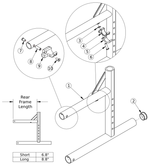 Catalyst 4 Rear Frame parts diagram