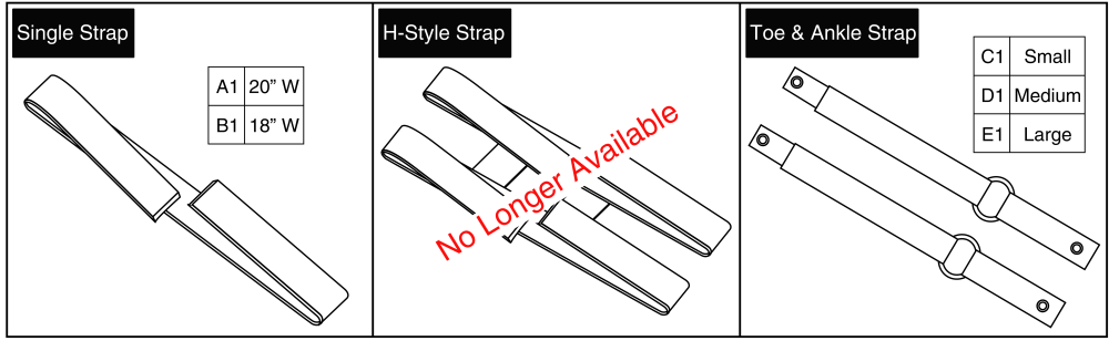 Front Riggings Positioning Straps parts diagram