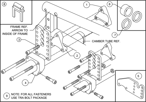 1) Axle Plate Assembly parts diagram