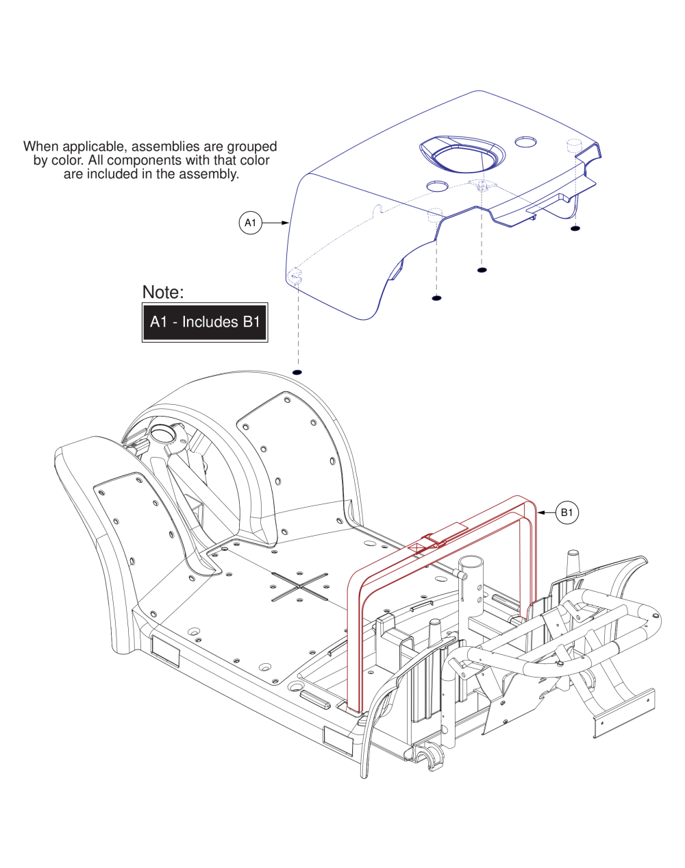 Battery Box Assy, Pursuit2 parts diagram