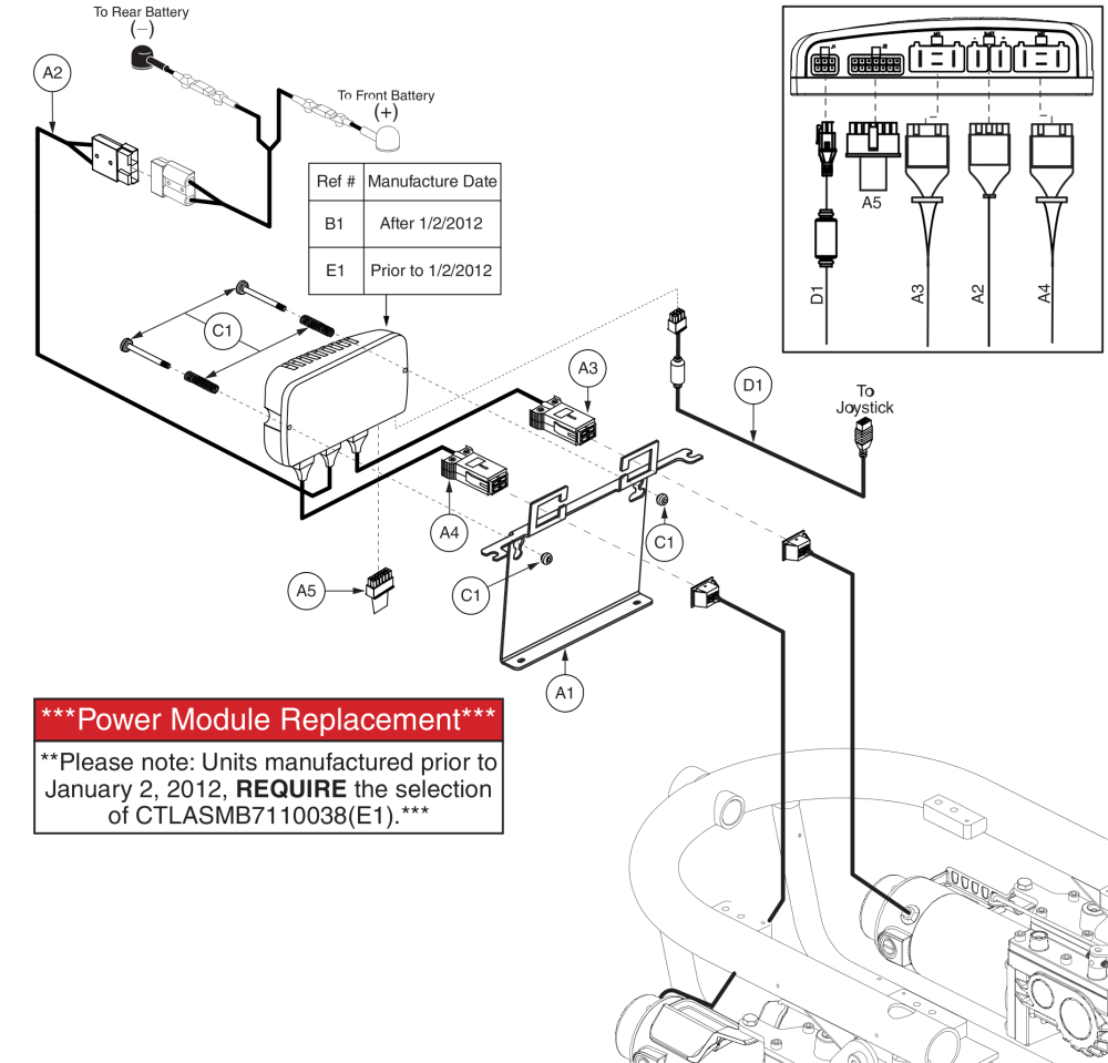 Q-logic Electronics, Off-board Charger, Q610 parts diagram
