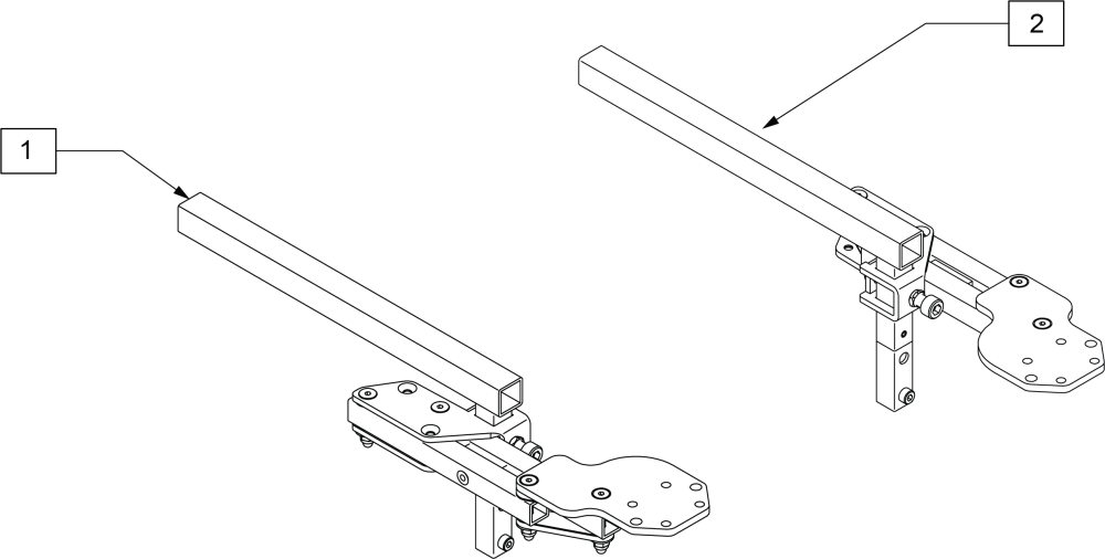 S/a Joystick Mount For Lite Spha Armrest parts diagram