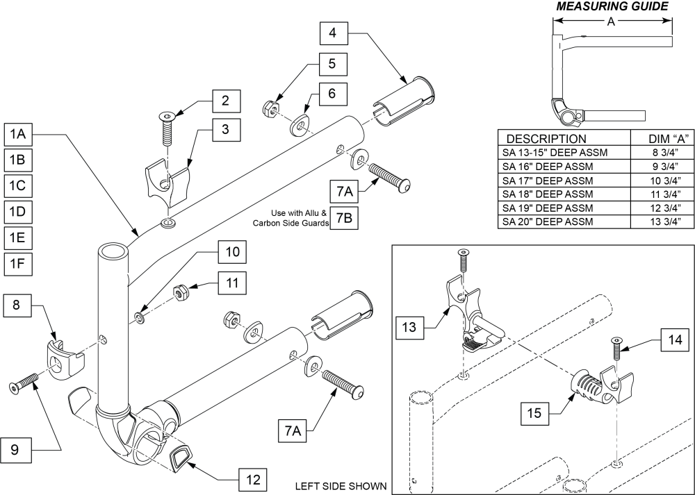 Front Side Frame parts diagram