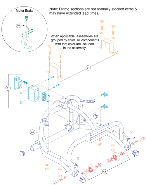 3 And 4 Wheel Rear Frame, Victory 9.2 parts diagram