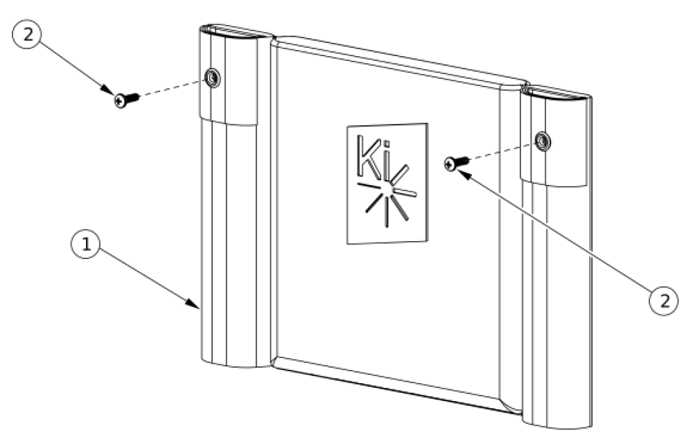 Catalyst E Back Upholstery - Standard parts diagram