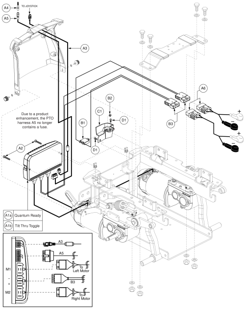 Ne+, Quantum Ready / Tilt Thru Toggle Assy parts diagram