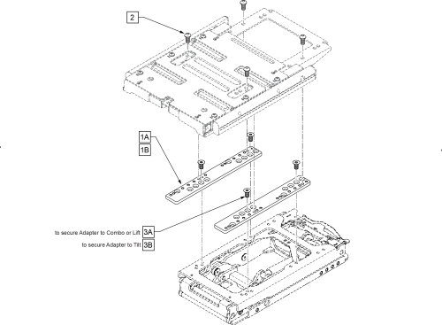 Seating Interface Adapter Plate parts diagram