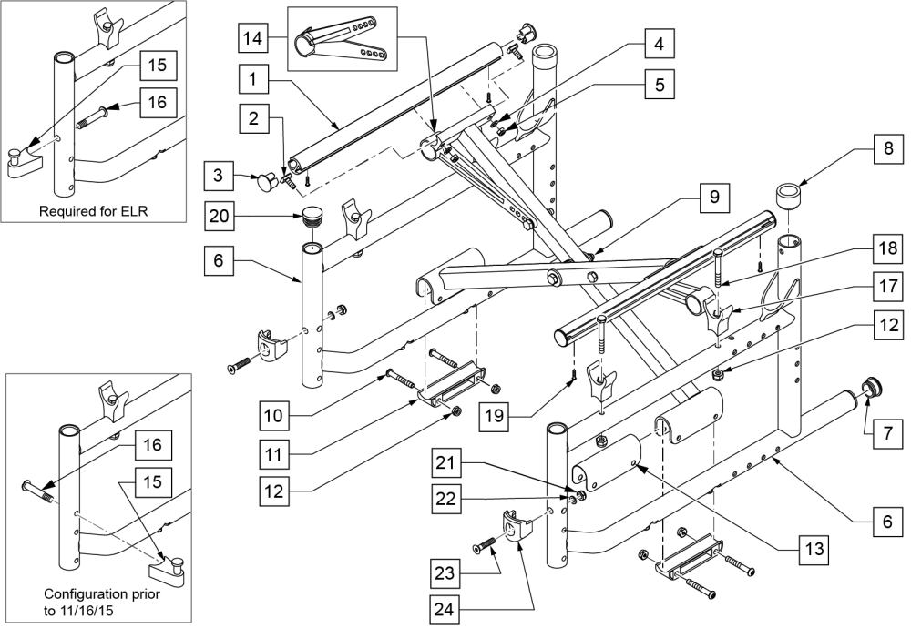 Lx/lxi Frame After S/n Lx-061888 parts diagram