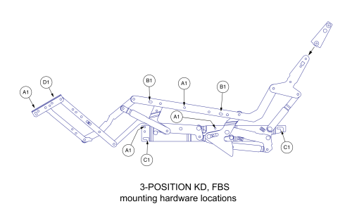 3 Position Scissor Mounting Hardware (fbs), Hdwasmb1203 parts diagram