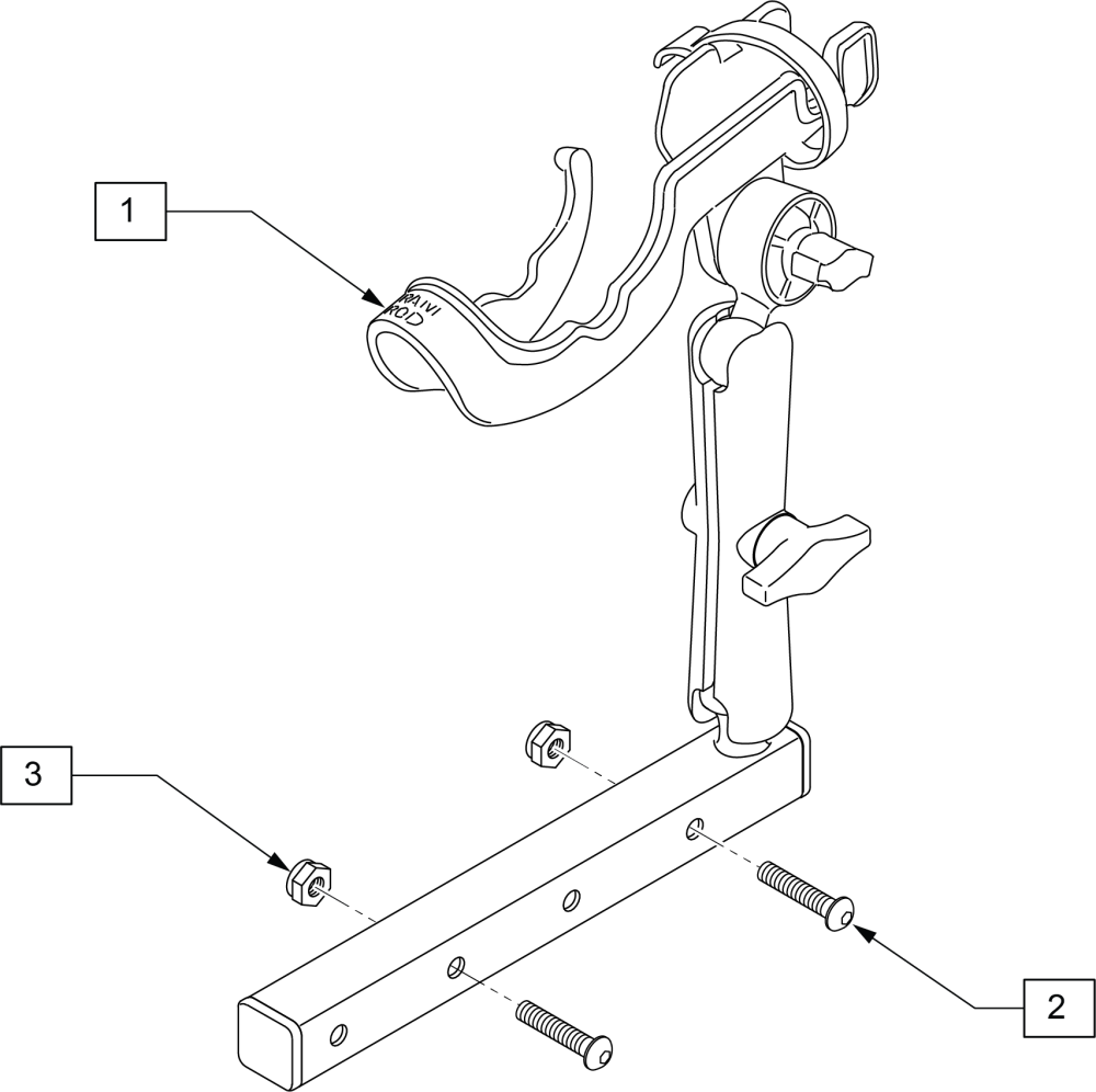 Magic Mobility Rod Holder parts diagram