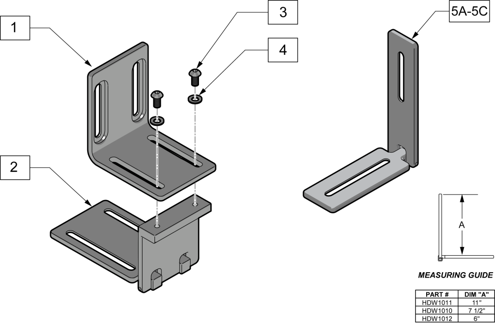 Seat-to-back Brackets parts diagram