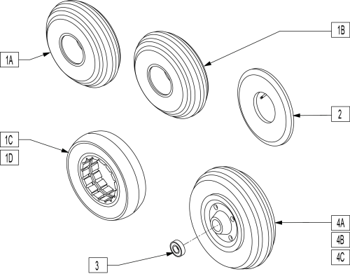 Casters & Caster Tires parts diagram