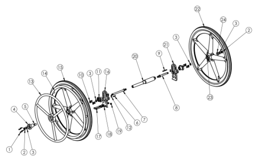 bicycle wheel parts diagram