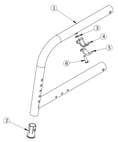 Catalyst 5ti 80 Degree Fixed Front Frame parts diagram