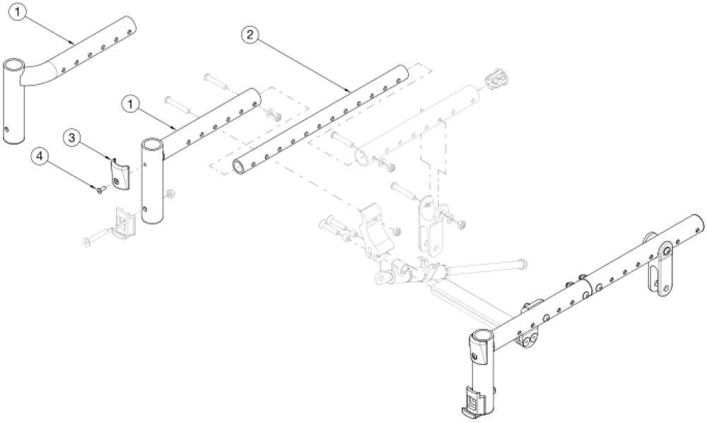 Flip Seat Frame - Growth parts diagram