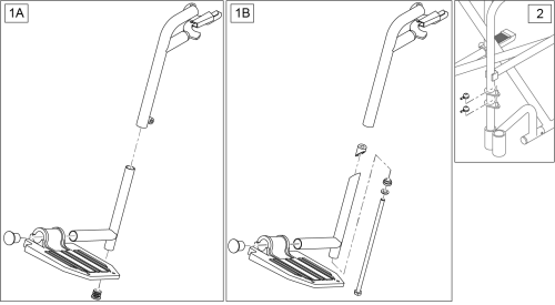 Swing-away Frame Hanger (aluminum/steel Transport) parts diagram