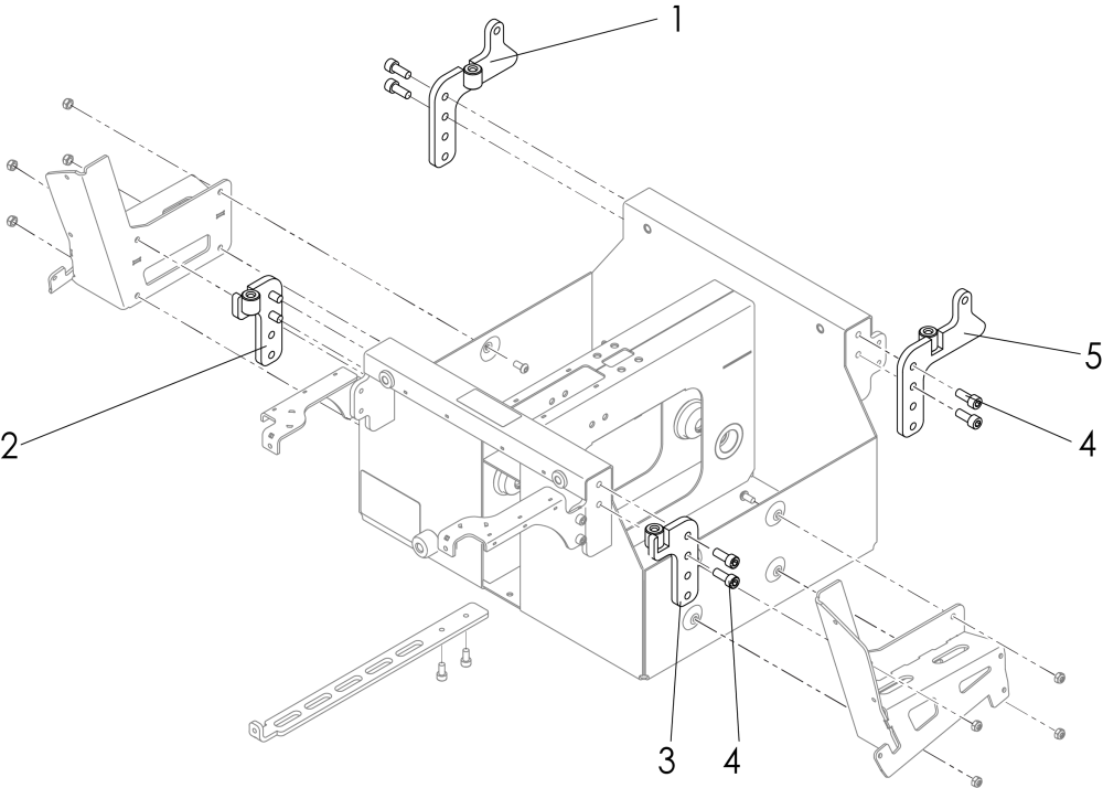 Uso Seat Mounting parts diagram