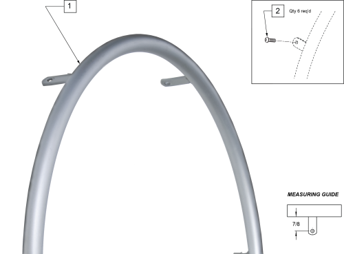 Ultra Lite Powder Coated (tab Mount) parts diagram