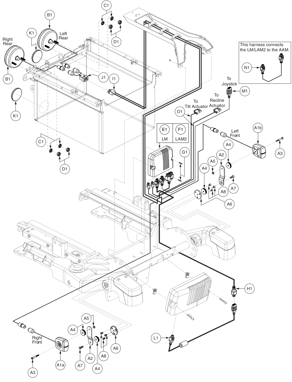 Lighting Assy, Curtis Electronics, Rival (r44) parts diagram