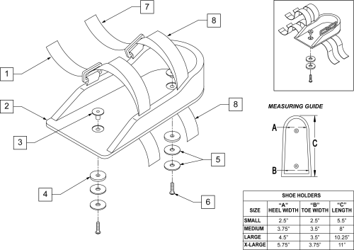 Shoe Holders parts diagram