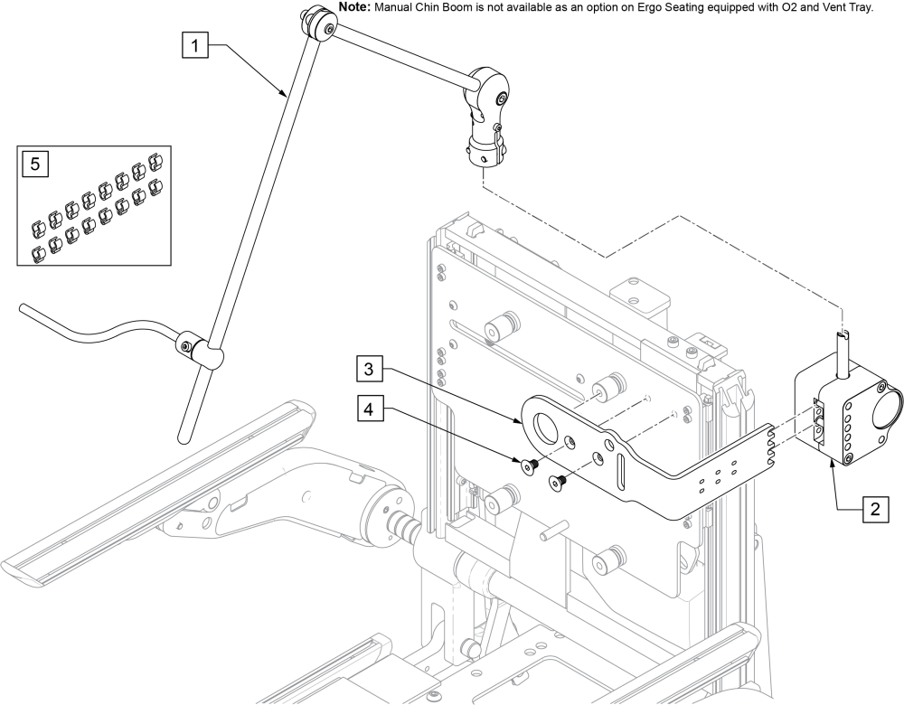 Link-it To Manual Chin Boom Ergo parts diagram