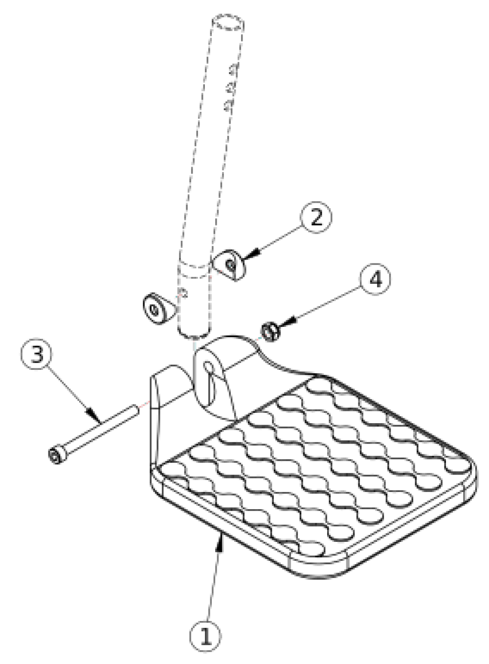 Spark Footplates - Composite parts diagram