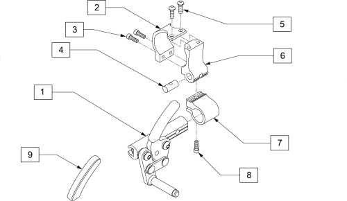 High Mount Push Wheel Lock parts diagram