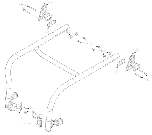 (discontinued) Rogue Style Transit Backrest Option On Rogue Alx (formerly Tsunami) parts diagram