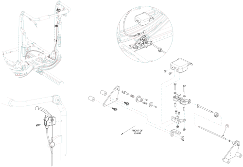 Focus Cr Hand Tilt Mechanism Reclining Back - Growth parts diagram