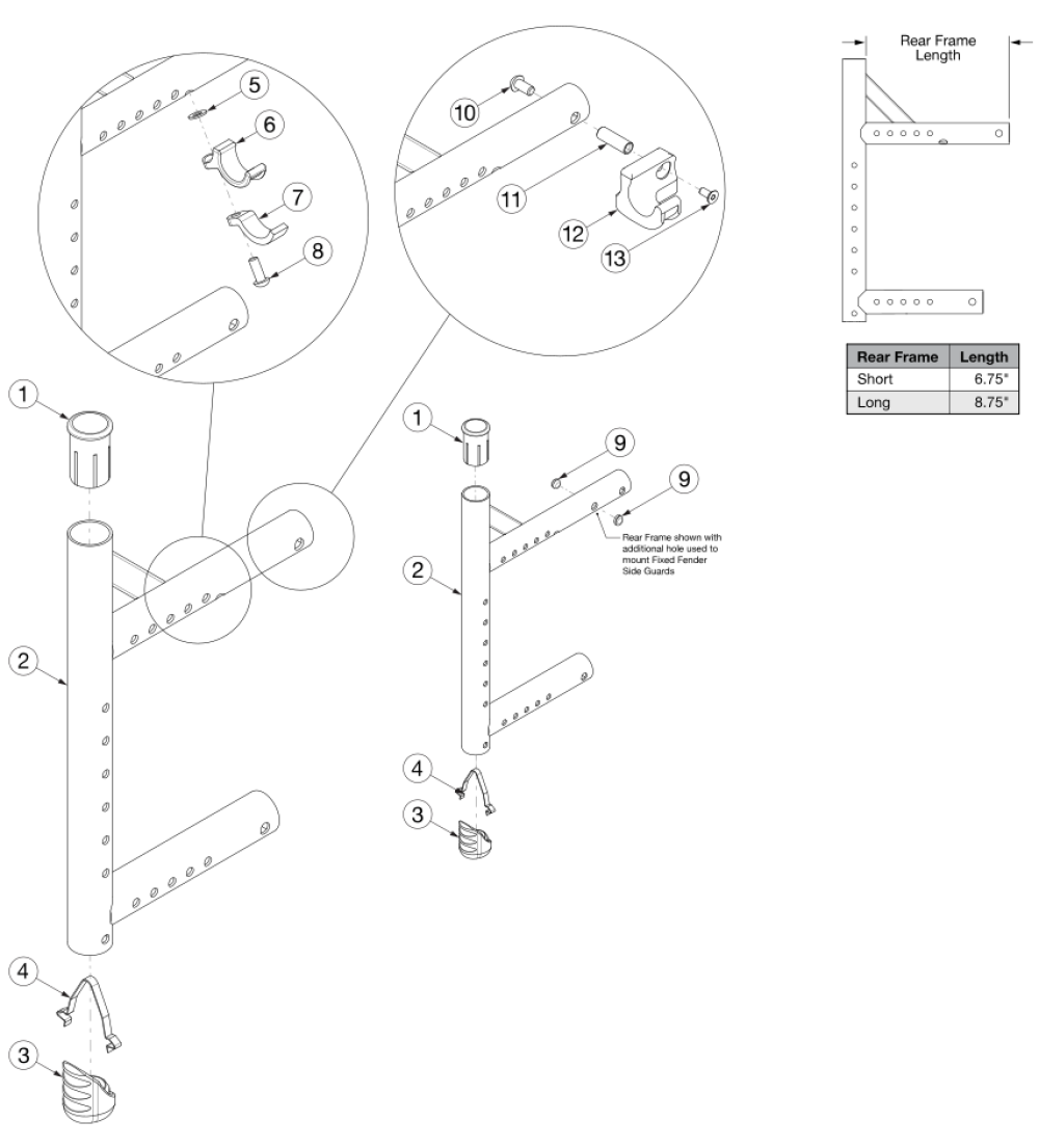 Catalyst 5Vx Replacement Parts by Ki Mobility - Wheelchair-Parts.com