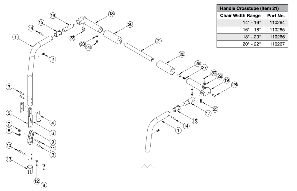 Catalyst E Backrest - Angle Adjustable With Folding Rigidizer Bar parts diagram