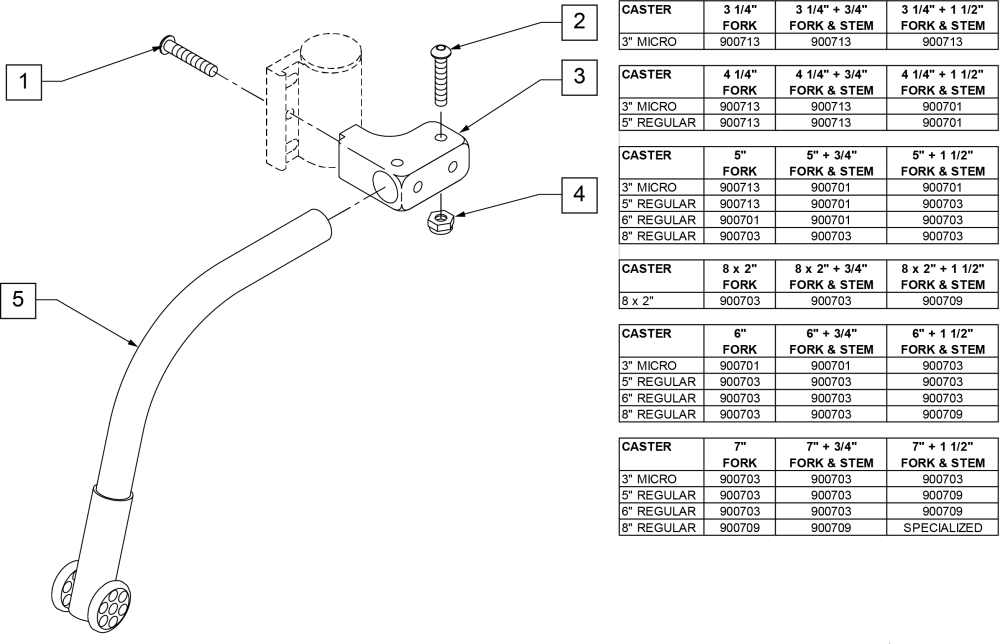 Front Anti-tip (z2) parts diagram