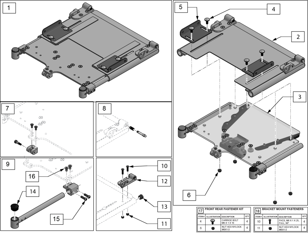 Seat Base parts diagram