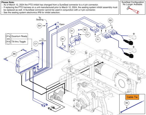 Q-logic 2 Electronics, Accu-trac, Quantum Ready/tilt Thru Toggle, Q6 Edge 2.0 parts diagram