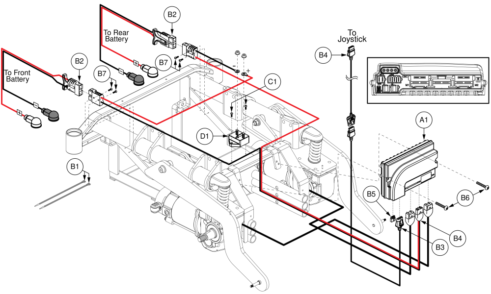 Vr2 Electronics - Hammer Xl Motors, No Power Positioning, J/q 1450 parts diagram