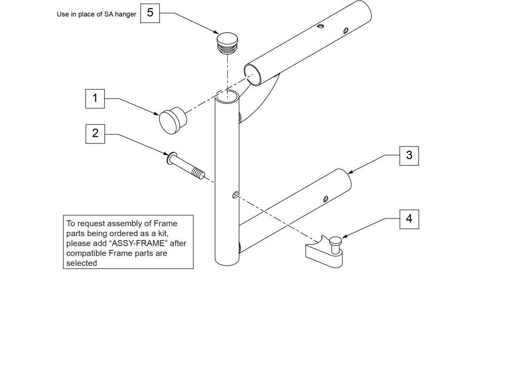Swing Away Front Side Frame parts diagram