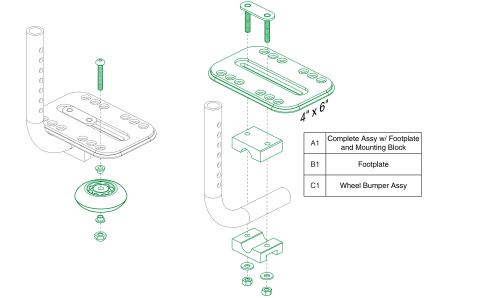 Style #8 Pediatric Foot Plates, 4