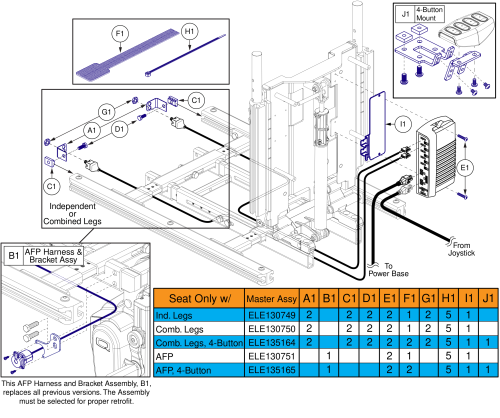 Harness Mounting Hardware, Static Seat, Tb3 / Q-logic 2 parts diagram