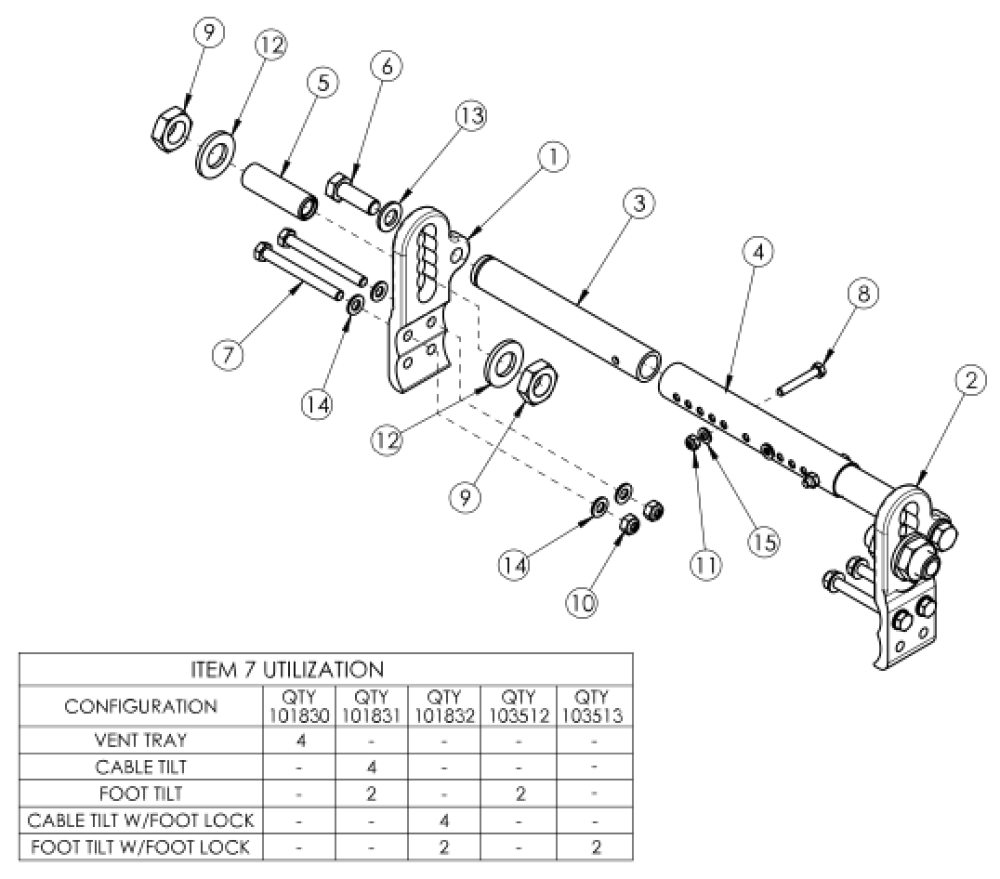 Focus Cr Axle Plate parts diagram