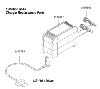 Emotion M15 Charger Lead