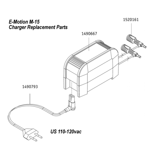 Emotion M15 Charger Lead